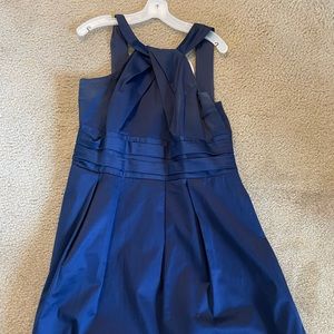 David’s Bridal Navy Bridesmaids Dress